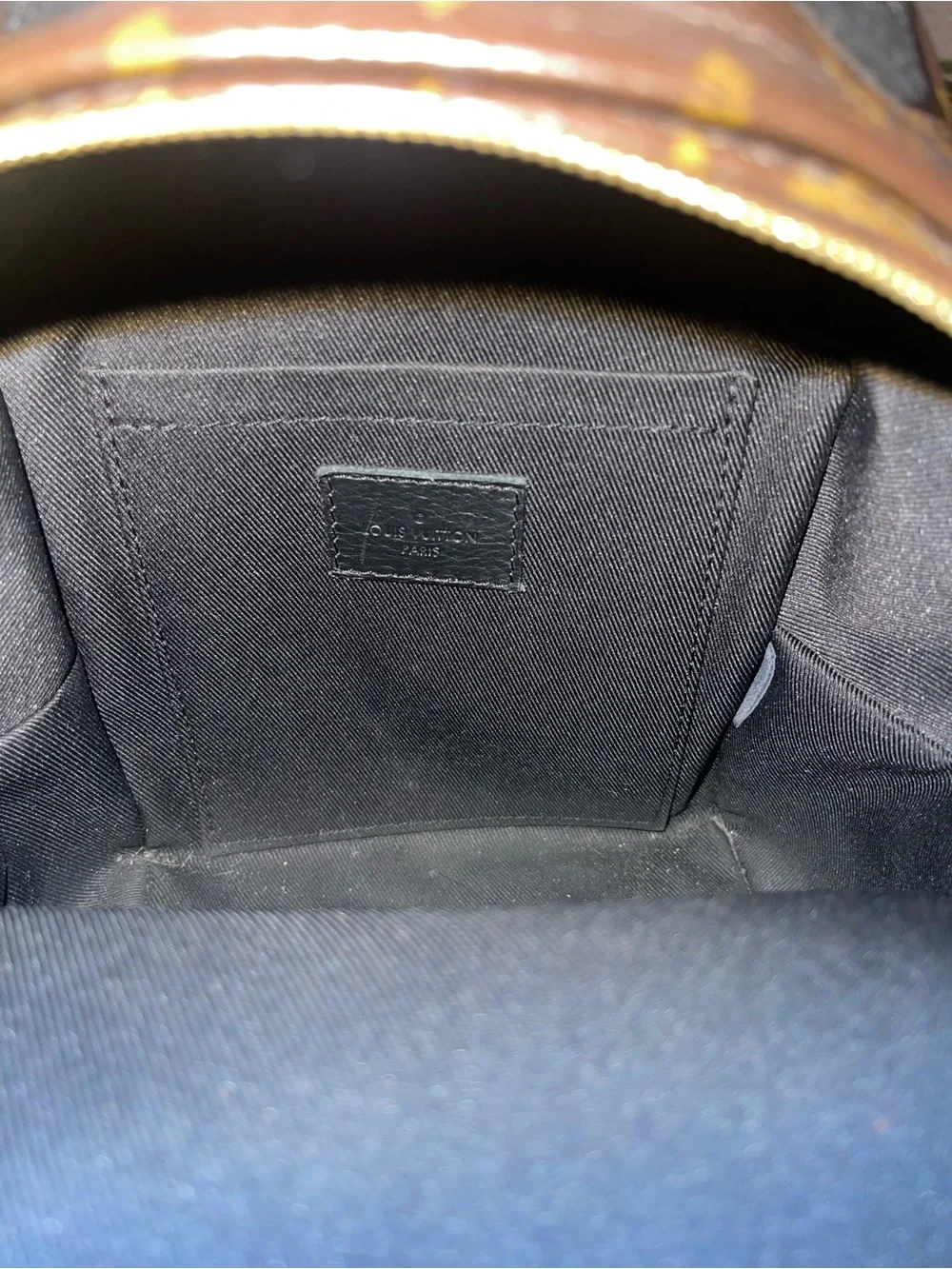 Louis Vuitton Monogram Mini Backpack in Brown and Gold